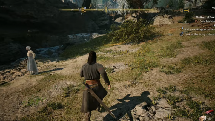 Dawnwalker攻略｜Live Baitの釣り竿の場所と設置手順のゲーム画面